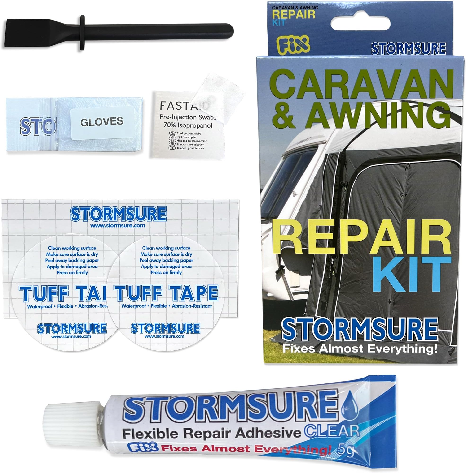 Stormsure Caravan & Awning Repair Kit In Box White RKBOXCARA