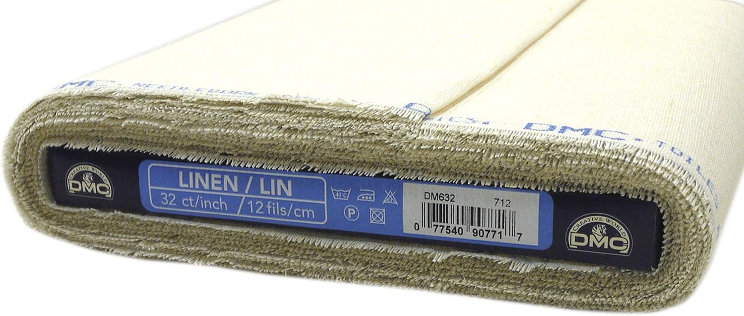 [1mカット]DMC リネン/ロールタイプ 刺繍布 32カウント(120目) 141cm 幅 DM632#712