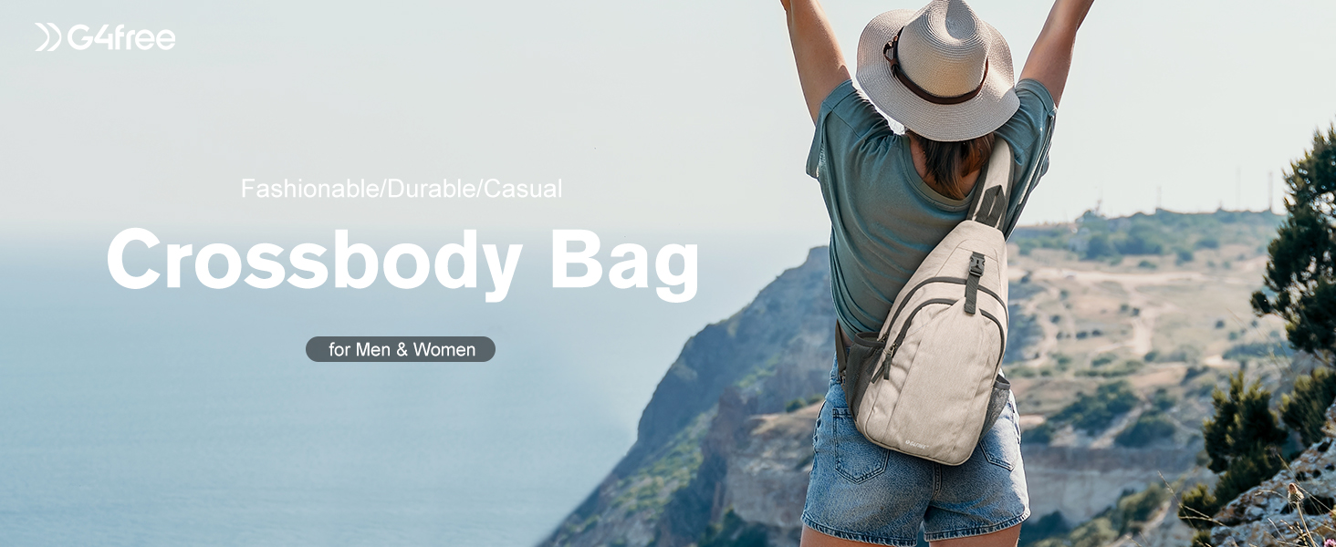 Amazon.com : G4Free Sling Bag RFID Blocking Sling Backpack  display picture 1