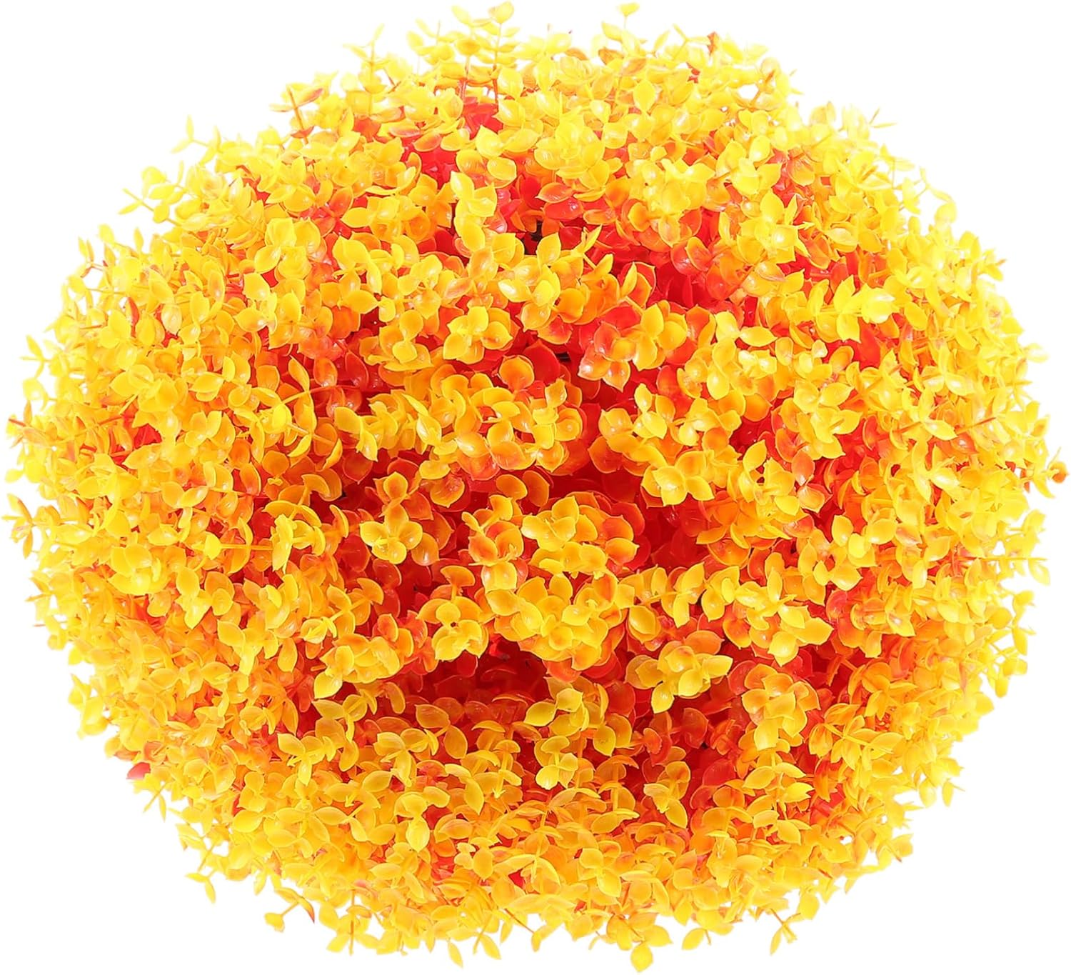 Orange Eucalyptus Simulation Topiary Ball Indoor Decorative Hanging Faux Plant Sphere Maintenance Greenery for Home Wedding Garden