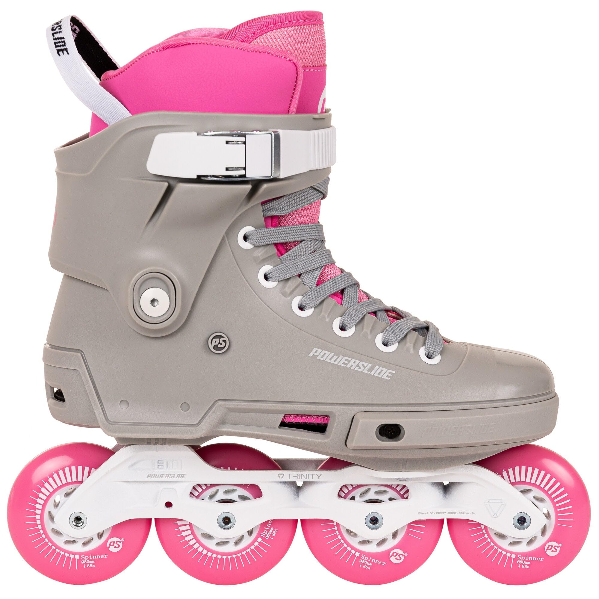 Powerslide Inline Skate Next SL Pink 80, für Urban ud Fitness, für Damen