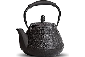 Sakura Blossom 32oz Cast Iron Teapot