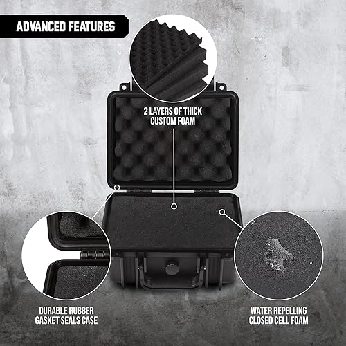 Miniatura 3 de Durabox Estuche Resistente a Todas Las Condiciones Climáticas 10 x 9 x 5 - Estuche de Viaje con Carcasa Rígida Aprobada por la TSA con Espuma