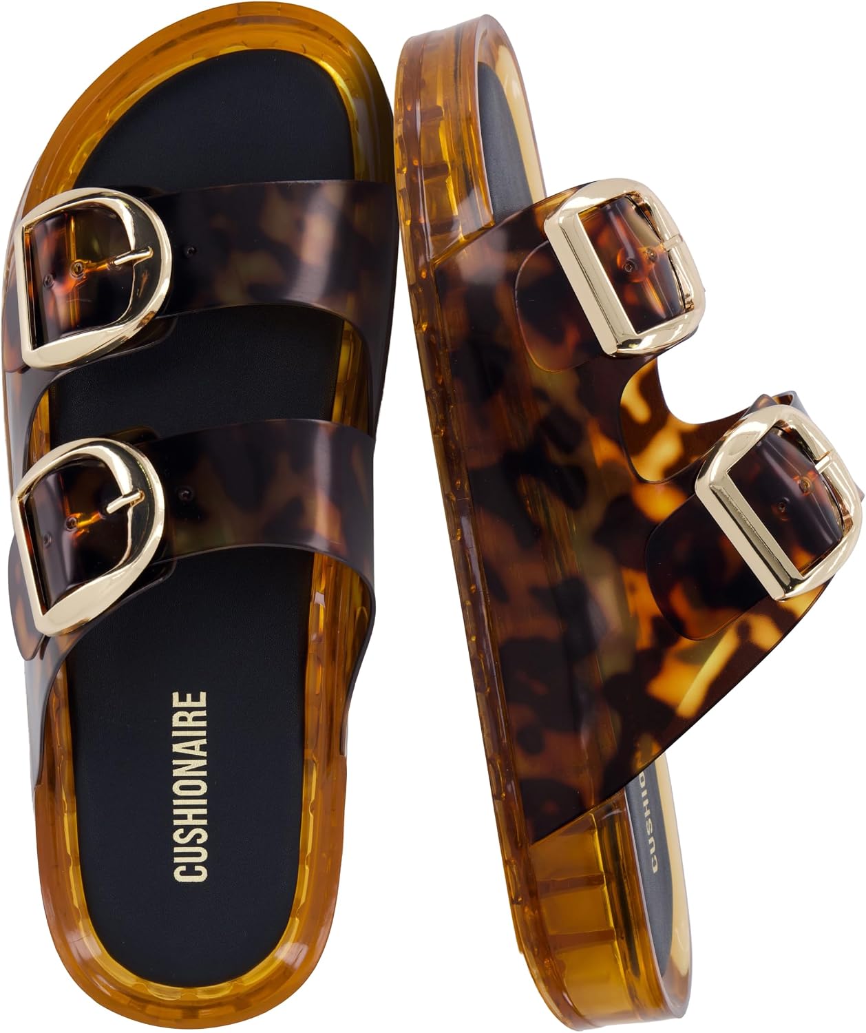 CUSHIONAIRE Gummie Slip On Jelly Sandals for Women