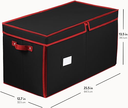 Miniatura 6 de Caja de almacenamiento grande de adornos navideños de alta calidad, con apertura lateral, bandejas estilo cajón, compartimento de 3 pulgadas, 8