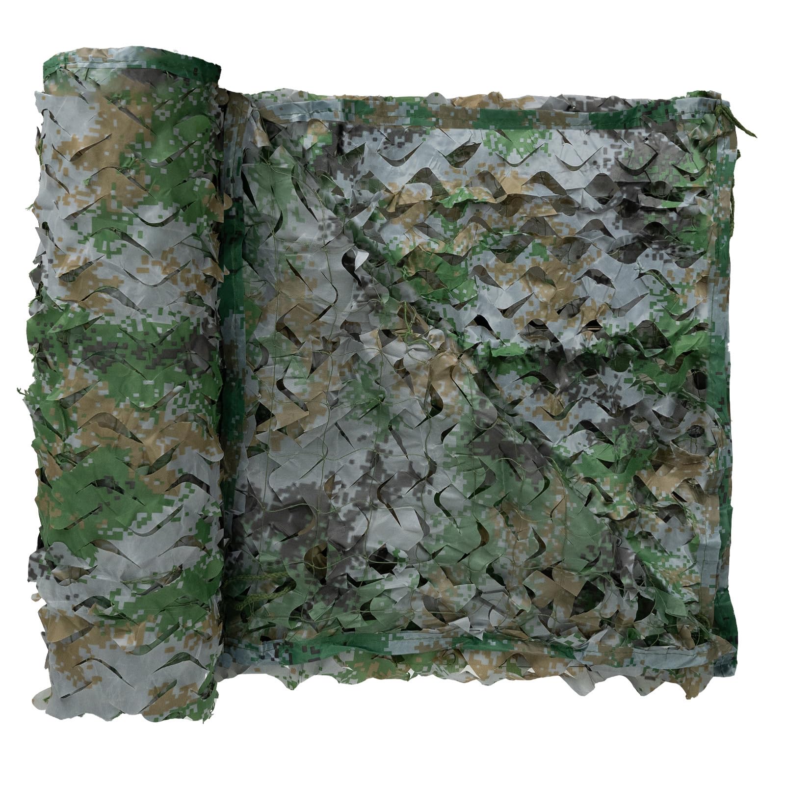 LOOGU Custom Woodland Camo Netting Camping Military Hunting Camouflage Net 6.5 x 10ft, 6.5 x 26ft, 10 x 10ft, 10 x 13ft, 10 x 16.5ft, 13 x 16.5ft,