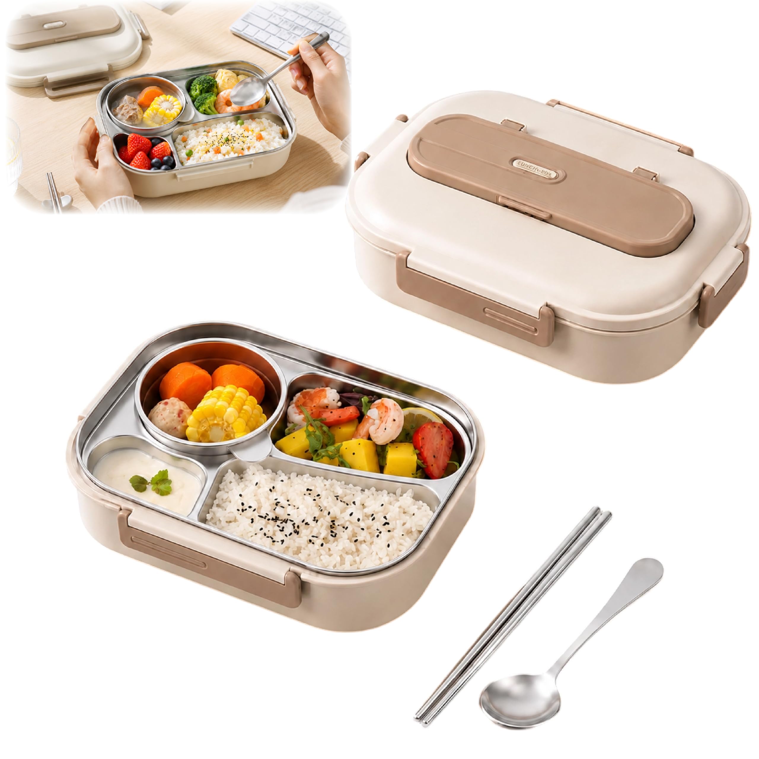 Photo 1 of Lazyweek Stainless Steel Bento Box