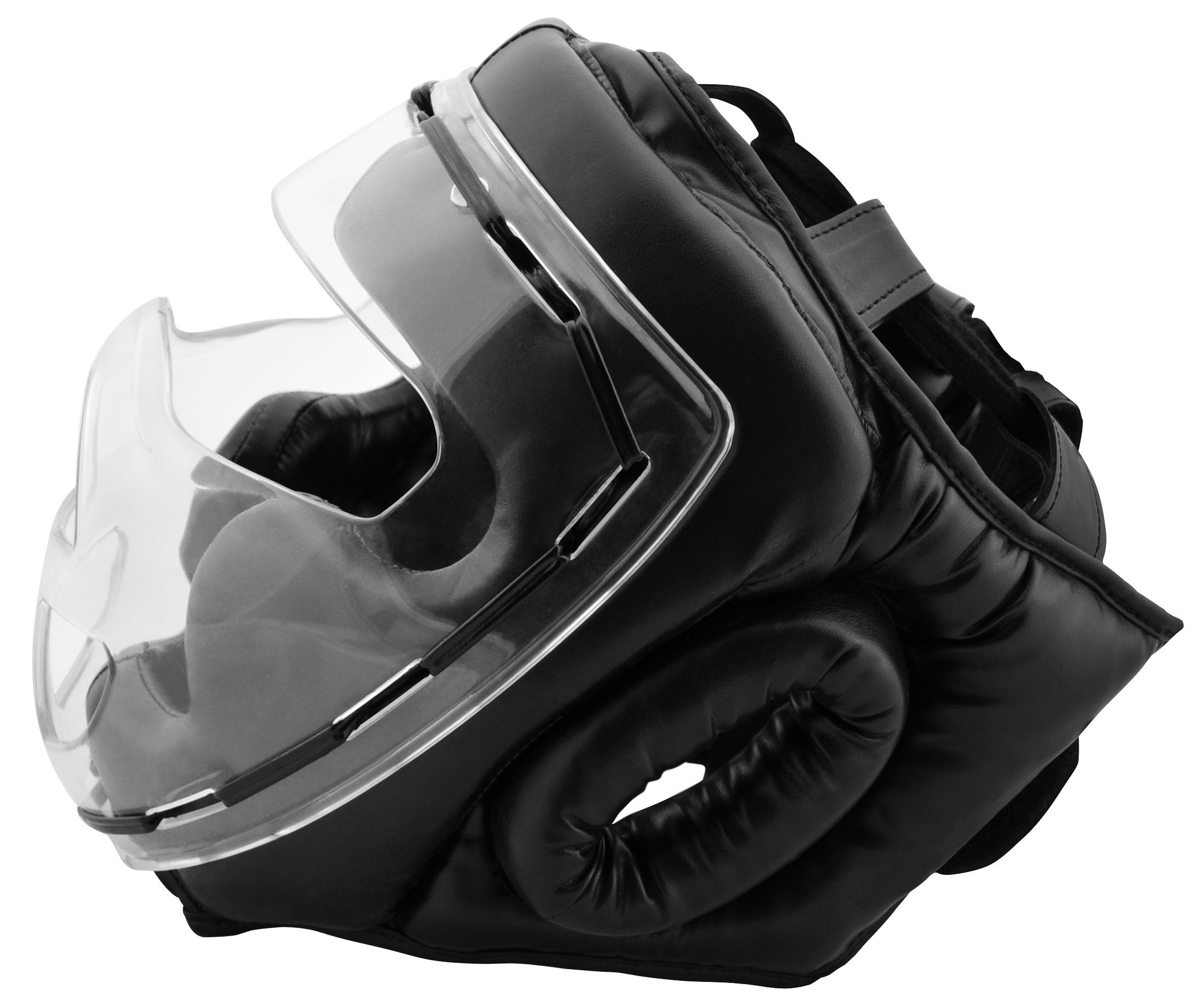 Bad Company Full Face Kopfschutz I Helm mit transparentem Visier I Gr. S - XL