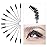 200 Lip Brush and Eyebrow Spoolie, Crystal Disposable Lipstick Applicator, Mascara Wands, Makeup Beauty Tool Kits (Black)