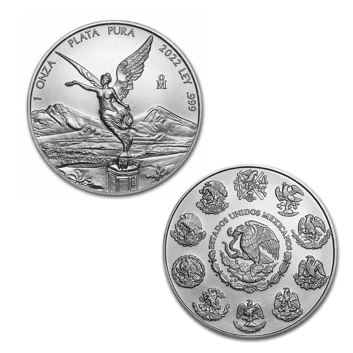 Silbermünze Libertad (Mexiko), 31,1 g (Unze), aktuelles oder früheres Jahr, inklusive Kapsel.