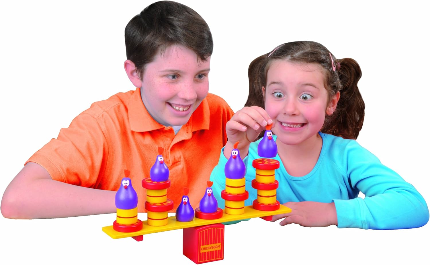 Blue Orange Games Chickyboom Award Winning Wooden Skill Building Balancing Game for Kids : Toys & Games