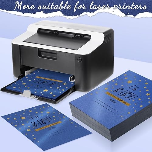 Miniatura 3 de 250 hojas de papel metálico de 8.5 x 11 pulgadas, tarjeta brillante de 80 libras, 210 GSM, papel de impresora de doble cara para bodas, cumpleaños,