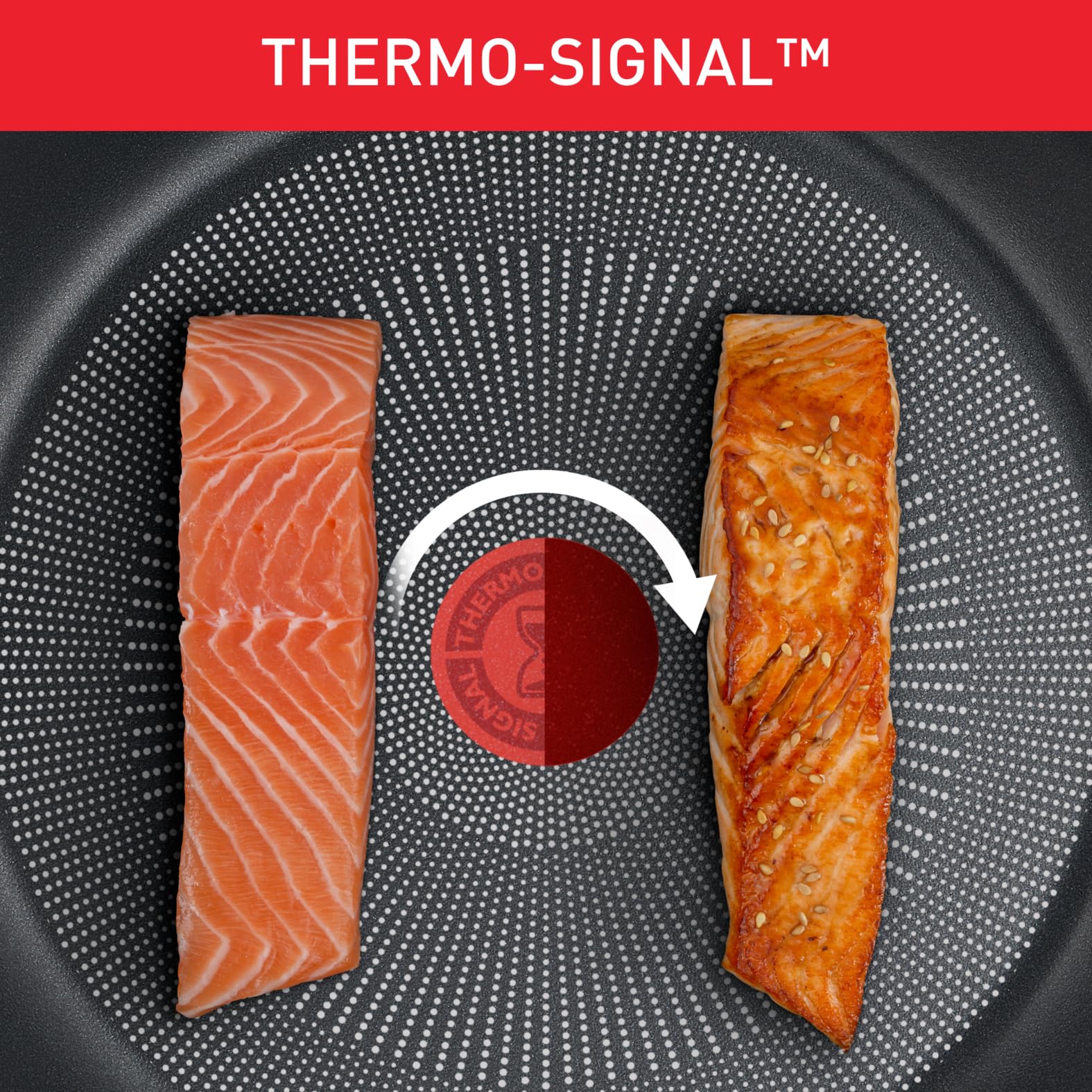 Tefal Ultimate On Bratpfanne 28 cm hoher Rand, Pfanne Induktion mit Titan Antihaftversiegelung, Thermo-Signal bei idealer Brattemperatur, schnelles Erwärmen, für alle Herdarten geeignet, G26006