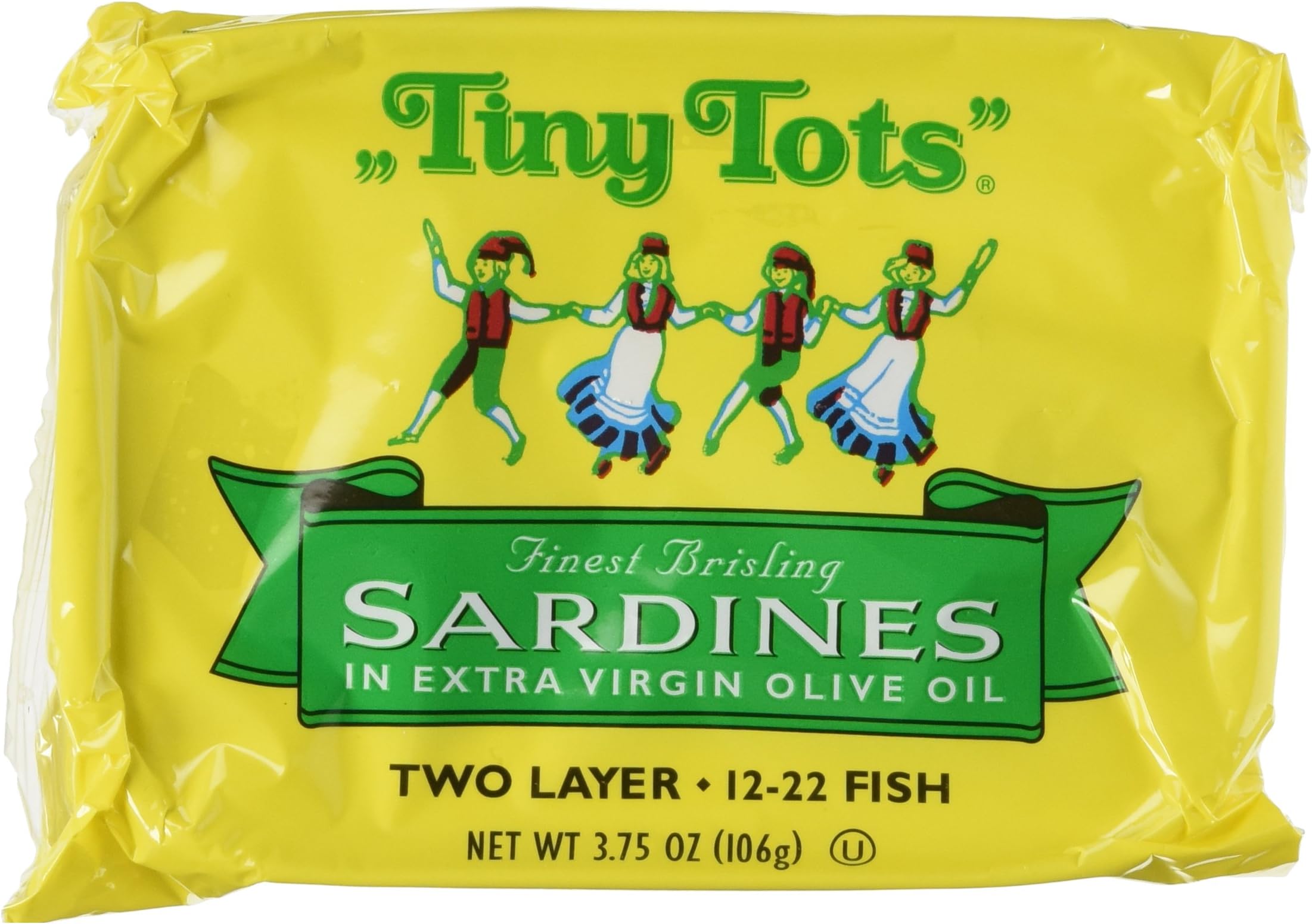 King Oscar "Tiny Tots" Finest Brisling Sardines In Extra Virgin Olive Oil, 3.75 Ounce