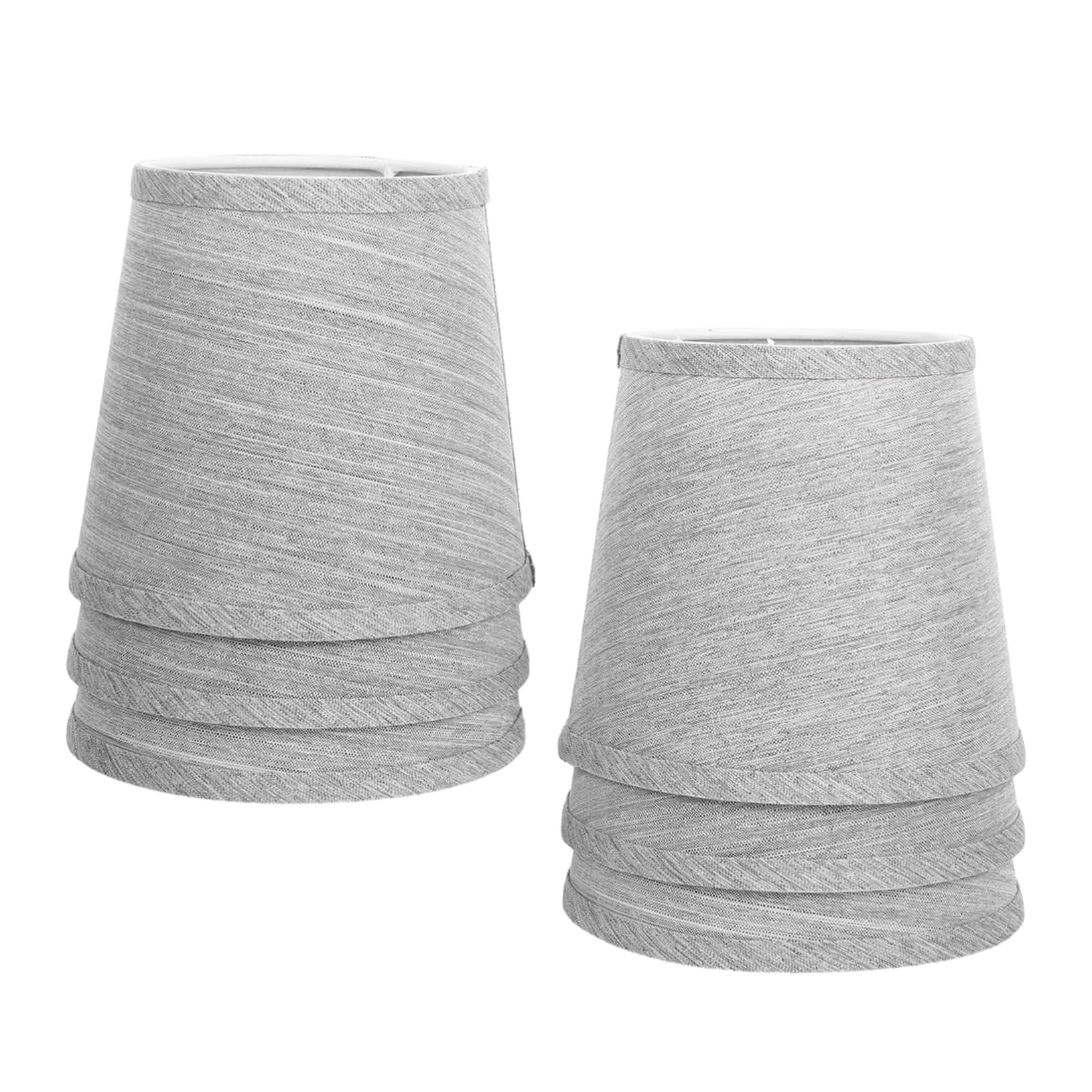 DOITOOL 6pièces Lot De Abat-jour Lin Cylindrique Pour Suspension Murale Fixation Araignée Chambre Ou Salon