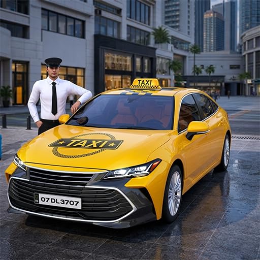 Giochi di simulazione di guida in taxi - Giochi di parcheggio per taxi moderni per bambini