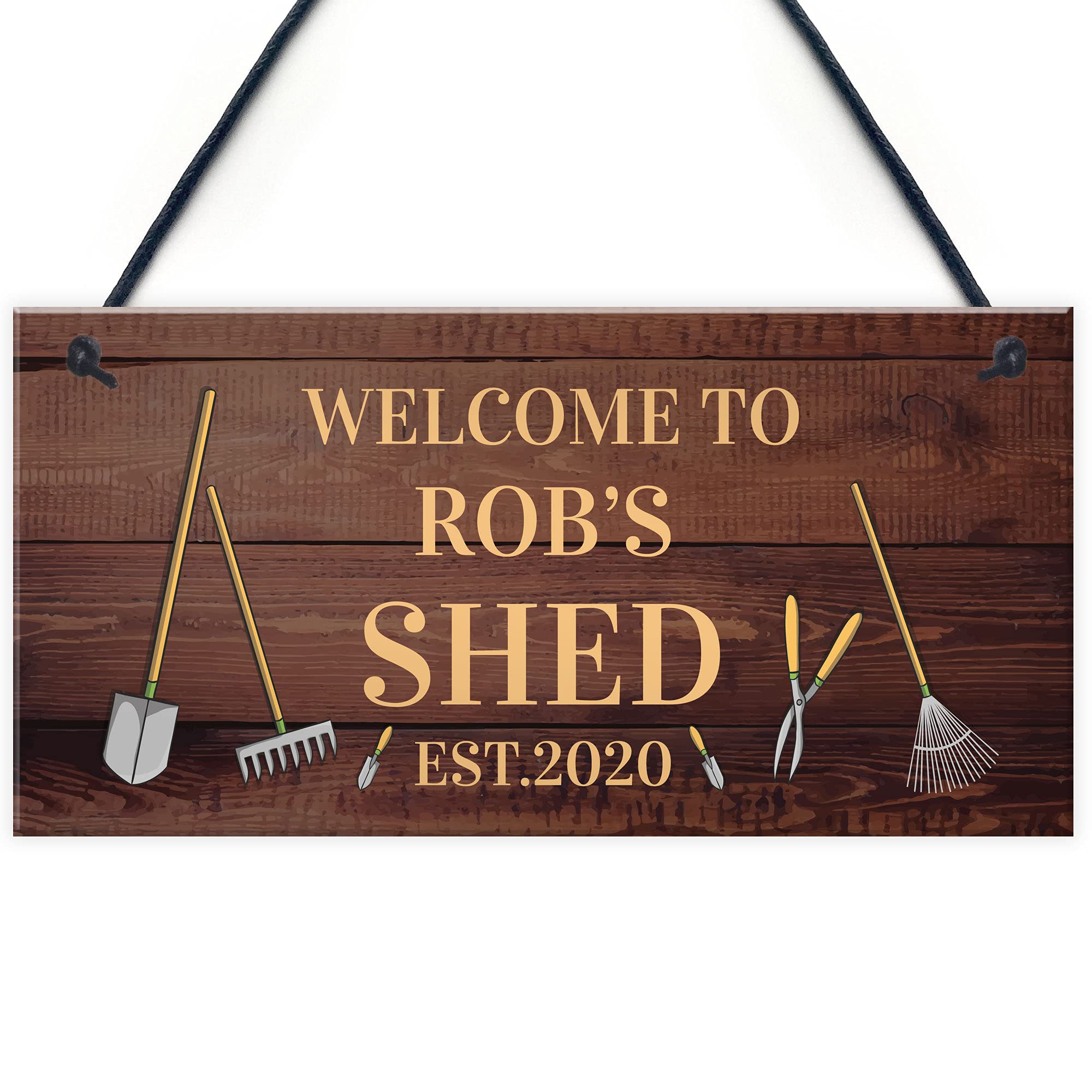 Personalised Shed Sign Home Decor Shed Garage Garden Sign Greenhouse Plaque