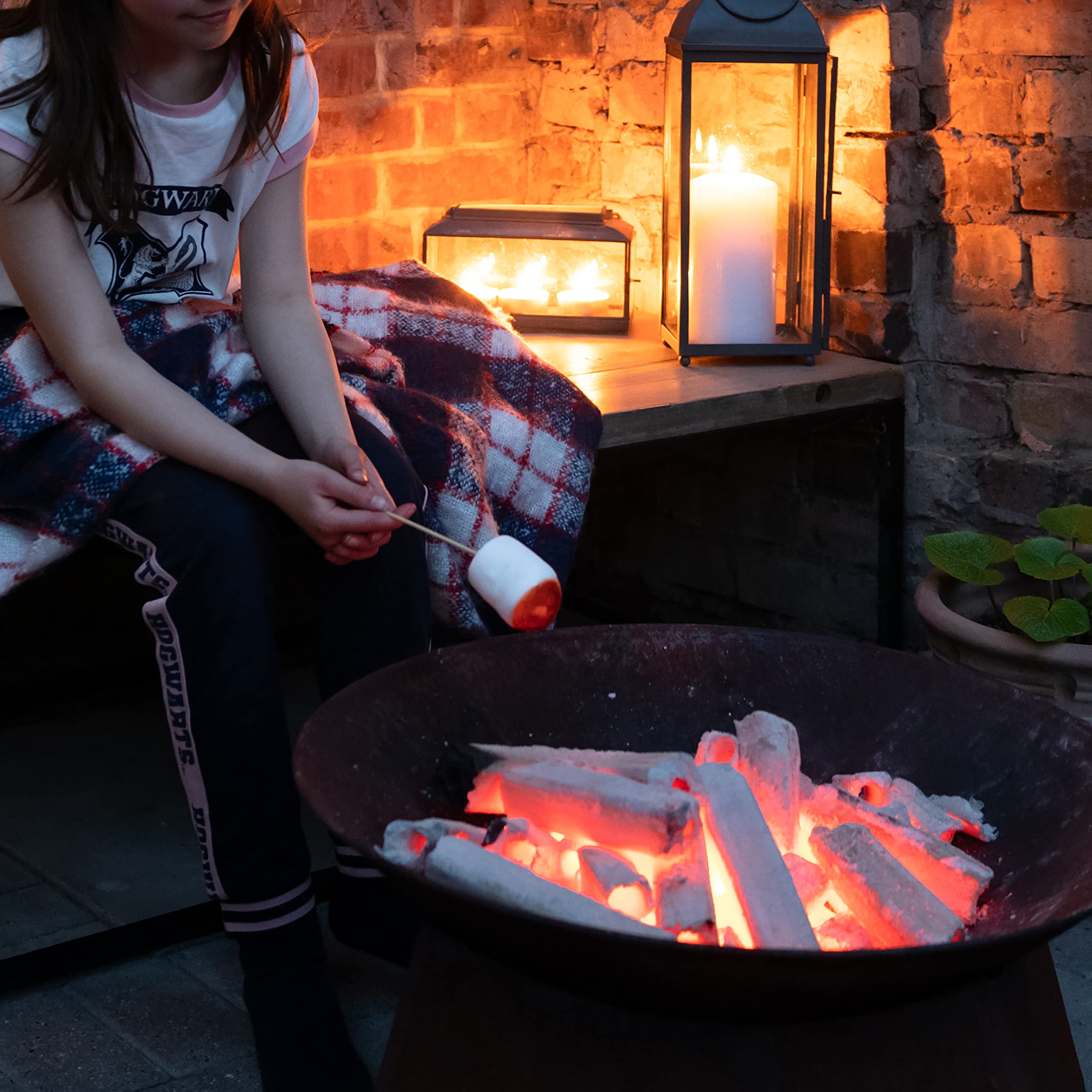 Ken Chiku - Charbon Blanc Binchotan 10Kg | Briquettes parfaites pour Le Barbecue | Longue durée de Combustion | sans fumée et sans Odeur | Charbon de Bois de qualité Restaurant