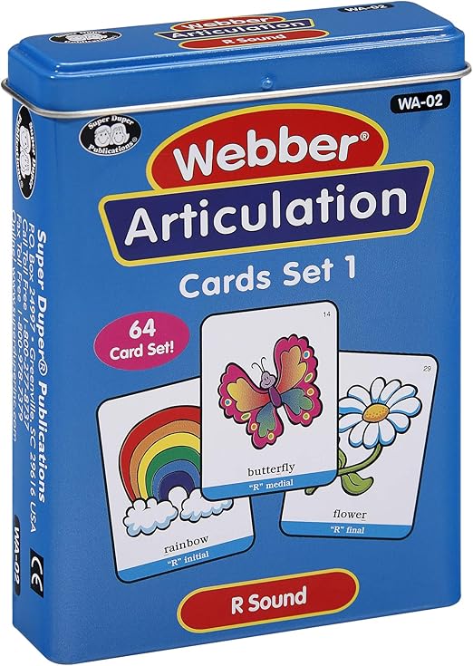 Super Duper Publications | Articulation R Sound Fun Deck | Vocabulary and Language Development Flash Cards | Educational Learning Materials for Children