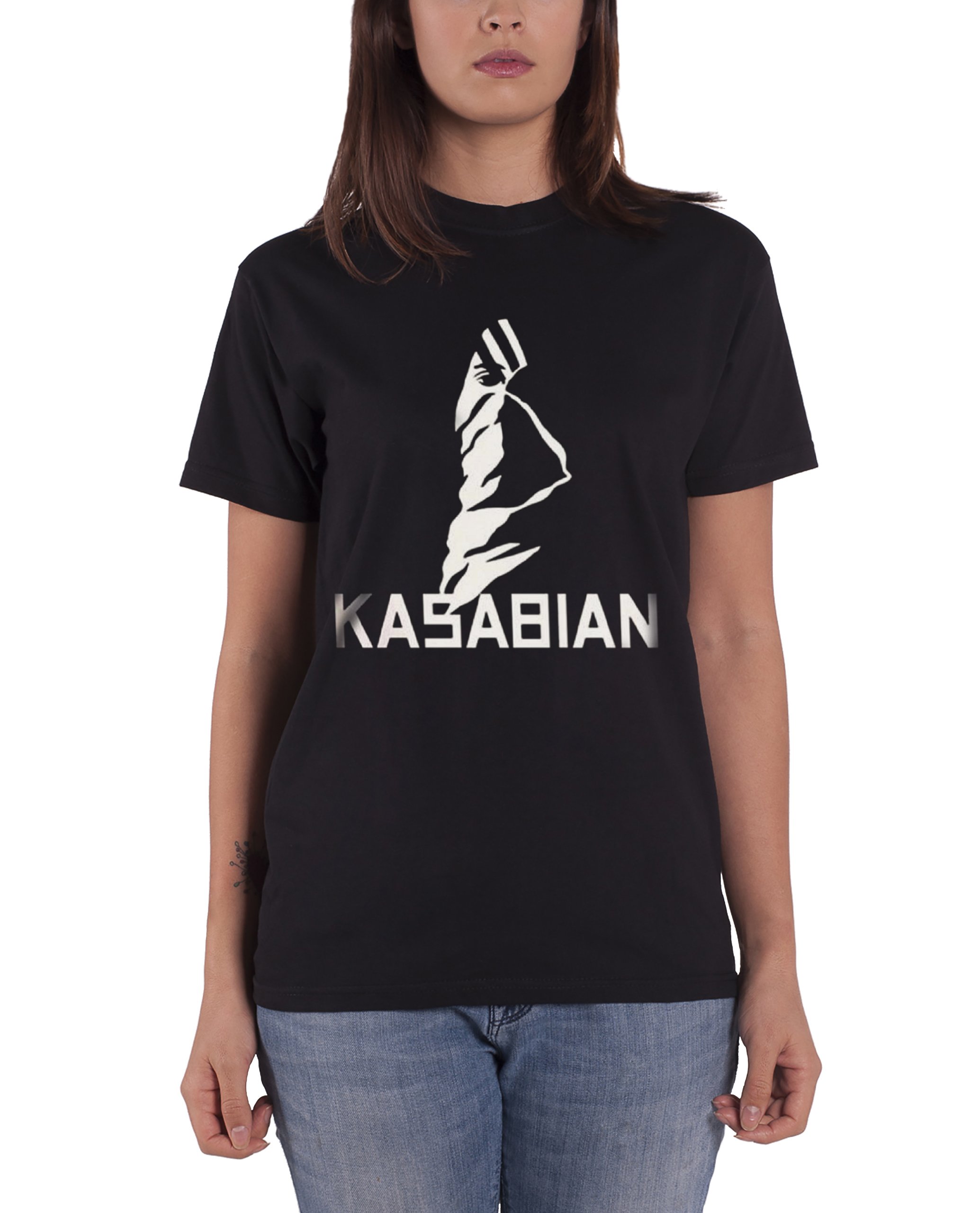 Bravado Women's Black Kasabian Ultra Skinny Short Sleeve T-Shirt, Size 14 (Manufacturer Size:x-Large)