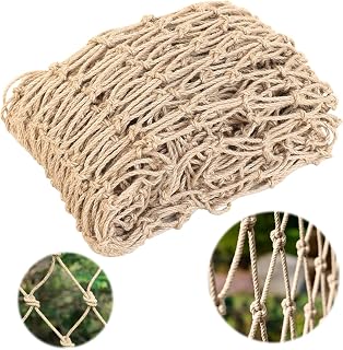 Siatka podtrzymująca rośliny, 2 m x 5 m, siatka na rośliny pnące, siatka jutowa do pnących roślin, naturalna kompostowal