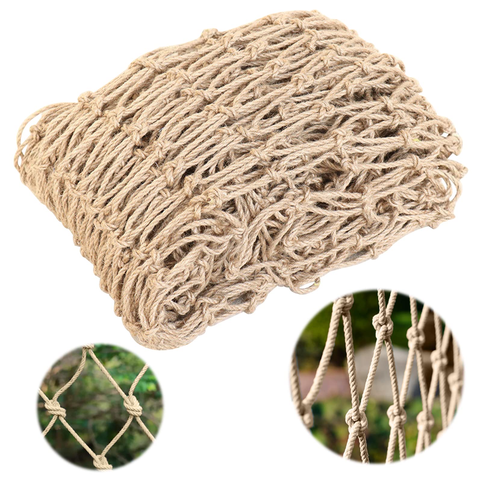 Rete di Supporto per Piante in Iuta, Resistente Rete per Piante da Giardino, Rete di Supporto per Piante rampicanti, Fagioli Interni ed Esterni, pomodori, Piselli, Fiori di Zucca