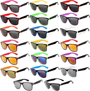 OWL 20 Pieces Per Case Wholesale Lot Glasses Assorted Colored Frame Fashion Bulk Sunglasses - Wholesale Bulk Party Glasses