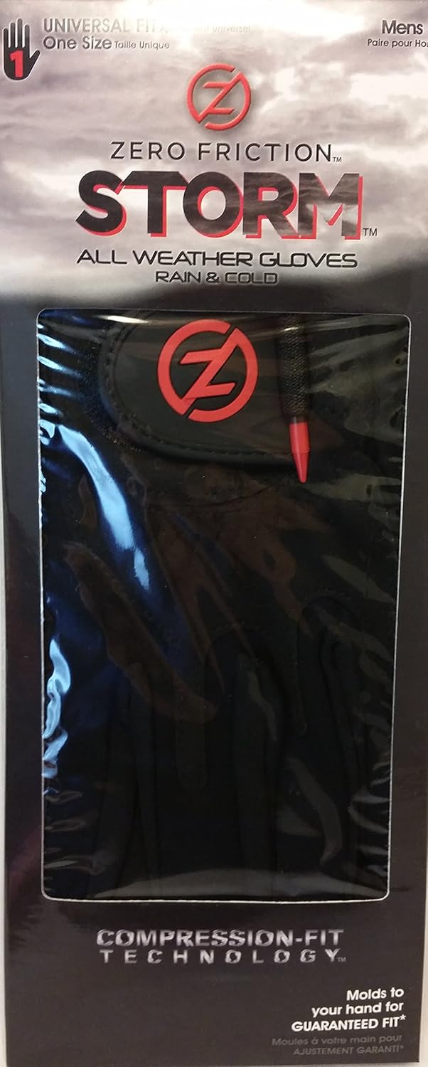 ZF Compression Fit Rain Golf Gloves Pair Ladies Black