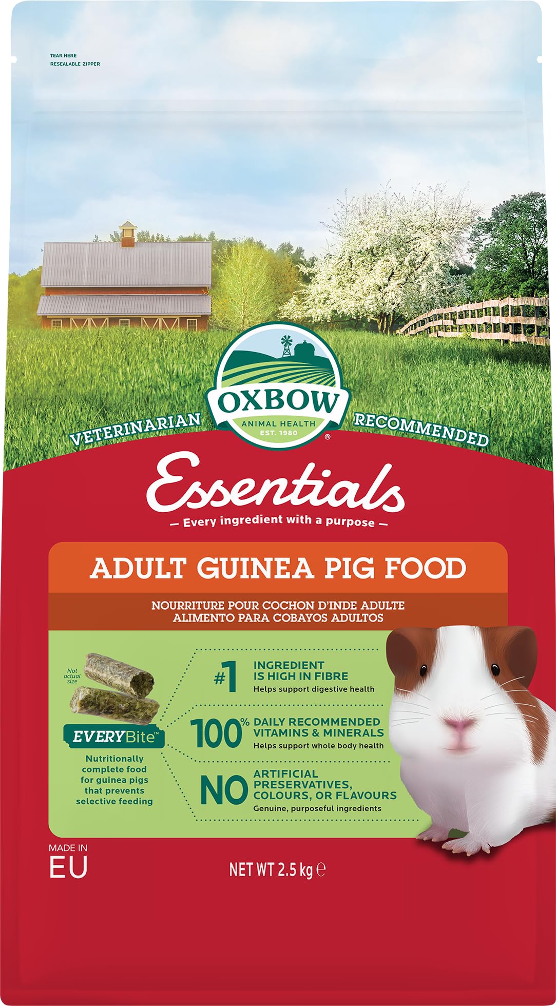 Oxbow Essentials Adult Guinea Pig Food - 2.5kg