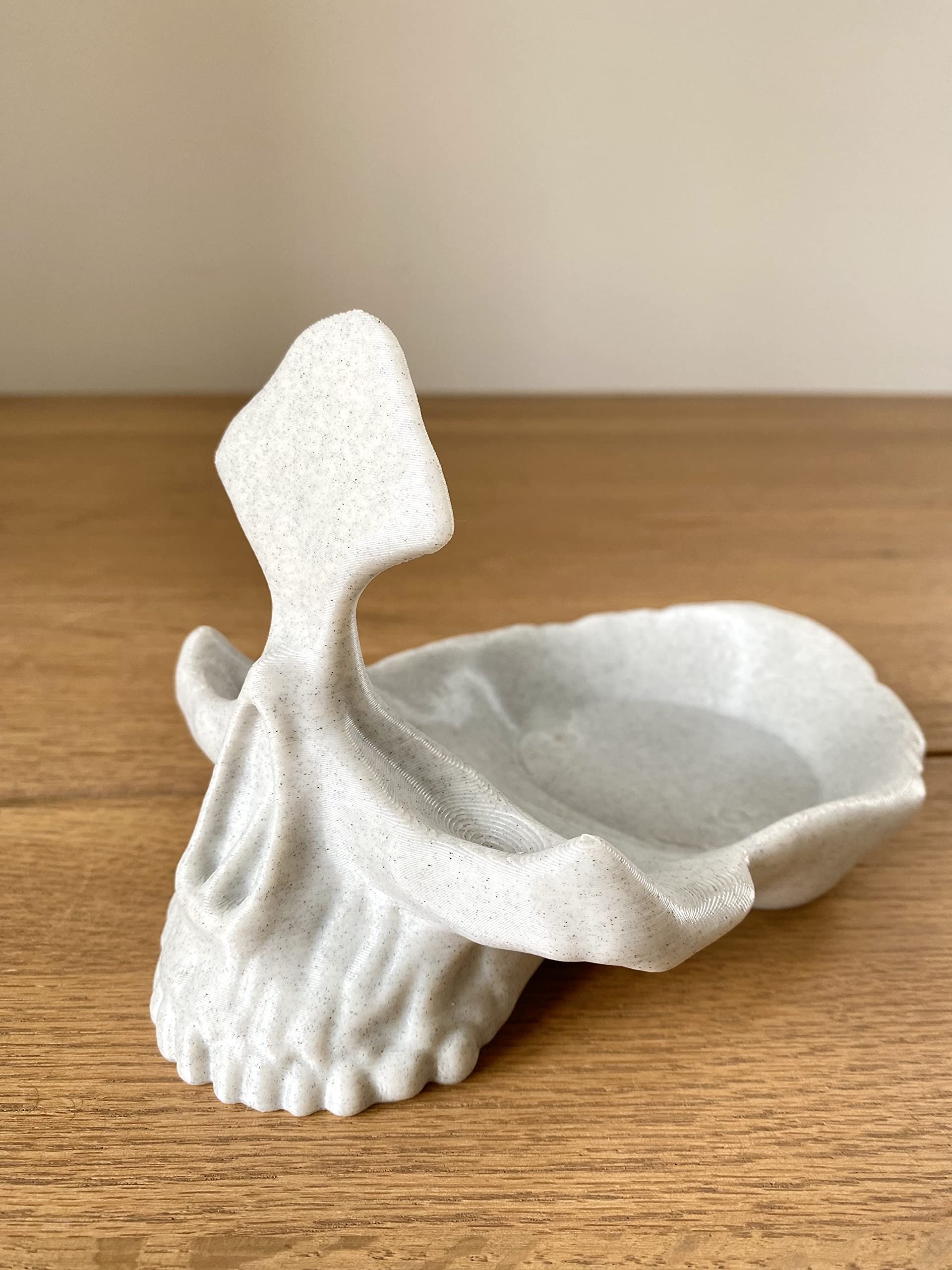 Generic Multi-Functional Decorative Skull Bowl, White, Holder