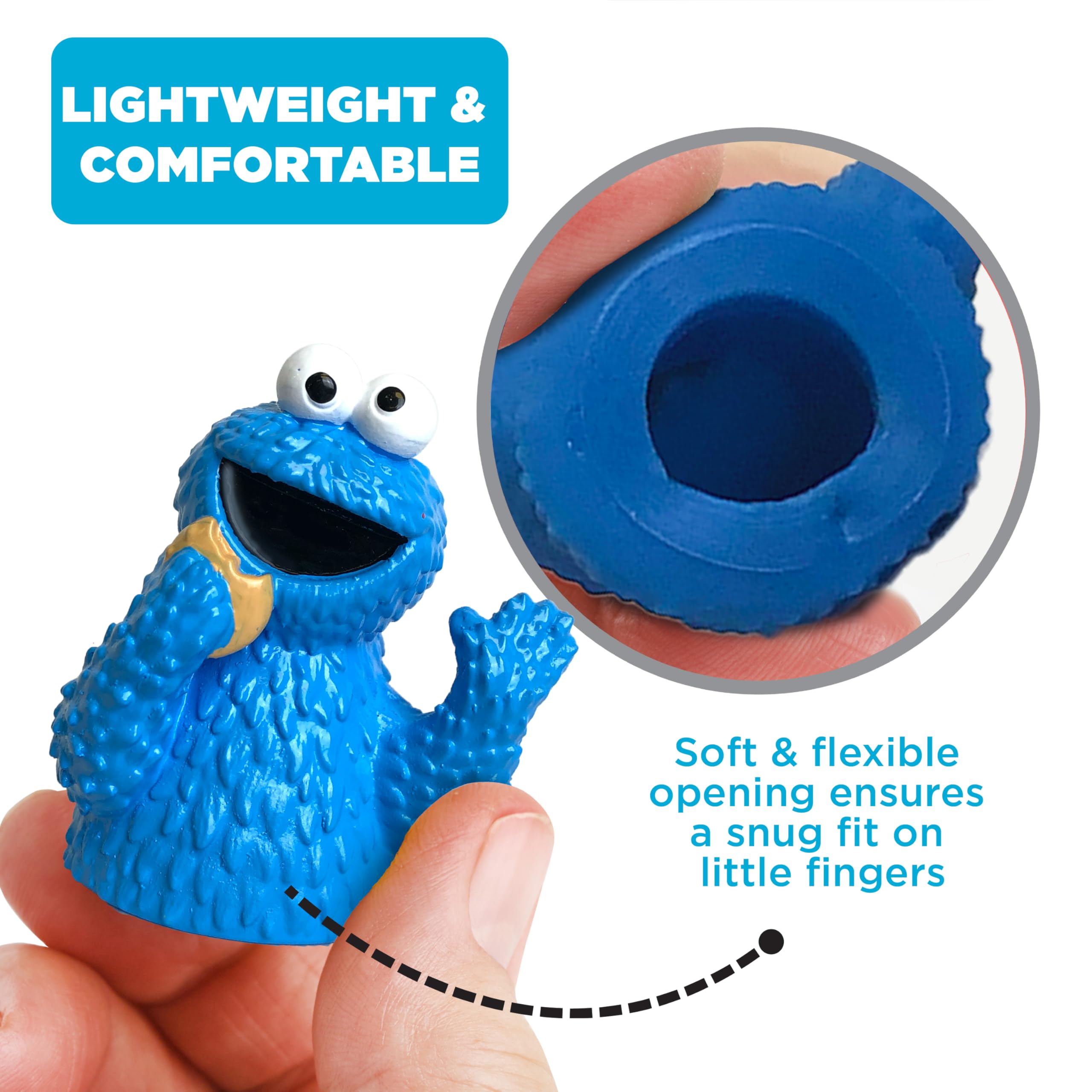 Sesame Street Kukiełki do kąpieli, 5 szt. - zabawki do kąpieli, wypełniacze koszyków wielkanocnych, prezenty wielkanocne