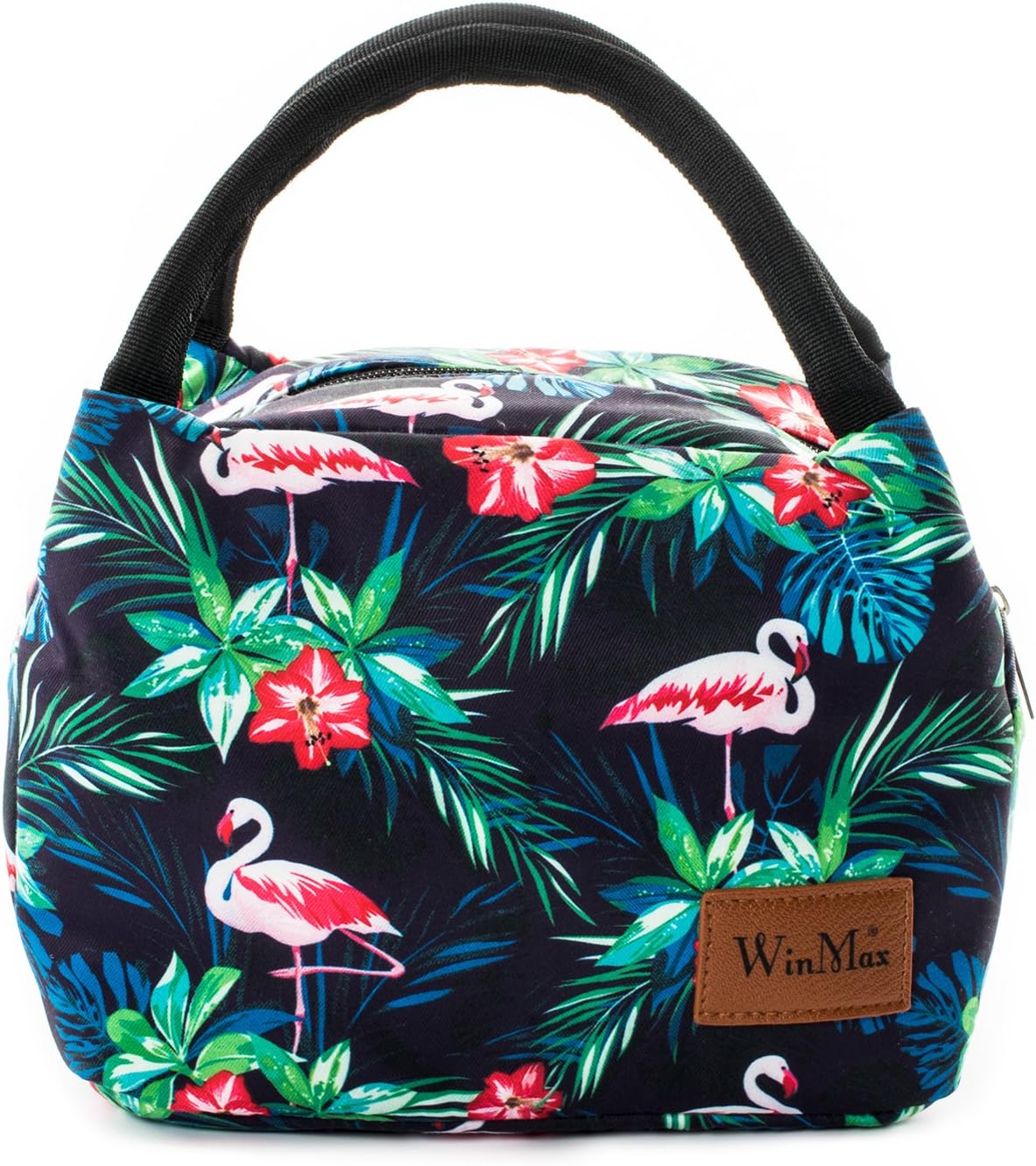 Winmax Lunch Cooler Bag, Small Insulated Lunch Box Bags, Portable and Reusable Lunch Bag for Women (Flamingo)
