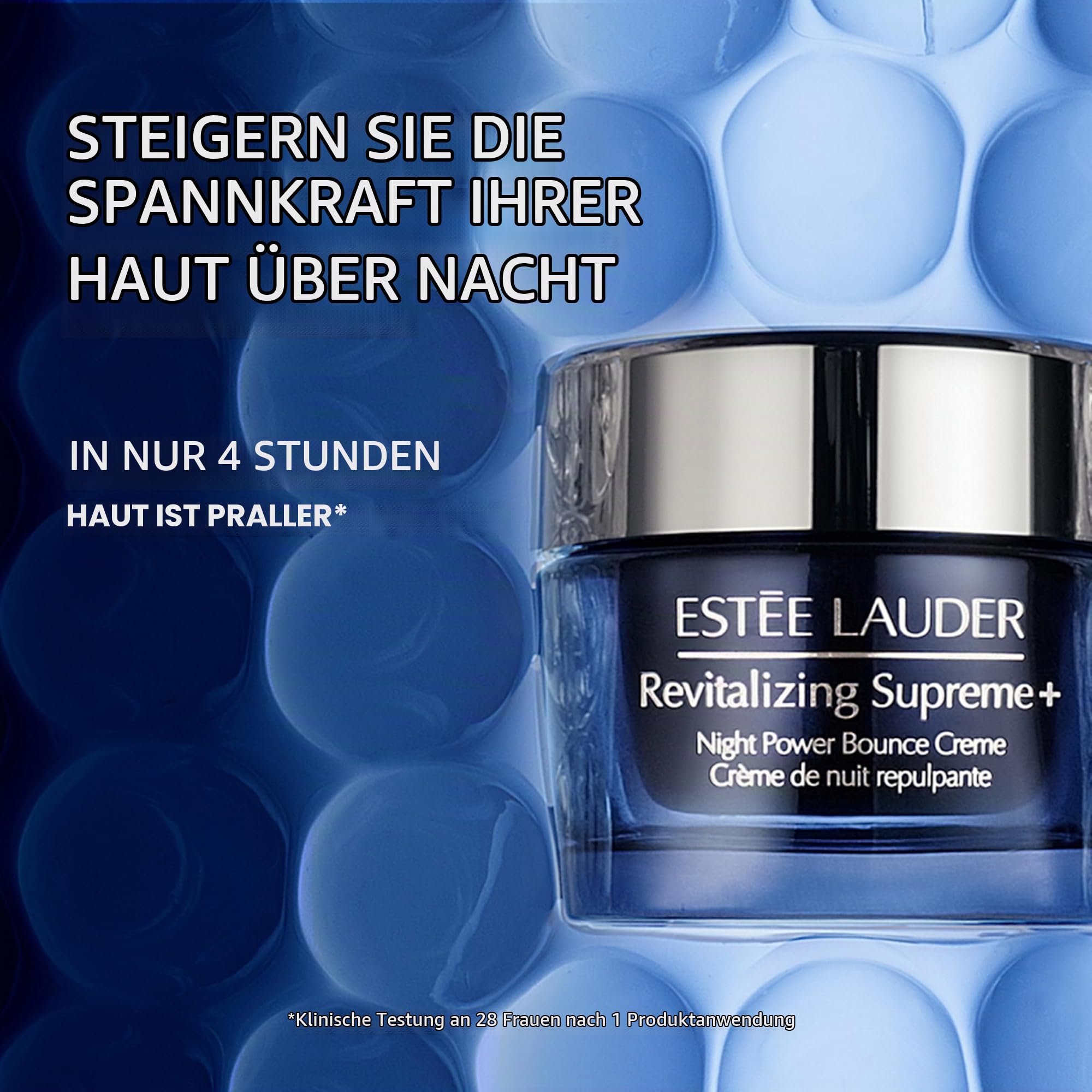 Estée Lauder Revitalising Supreme+ Night Power Bounce Cream | Nachtcreme mit Peptiden | Wirkt sichtbarem Kollagenverlust entgegen | Für straffere, geliftete Haut, 75ml