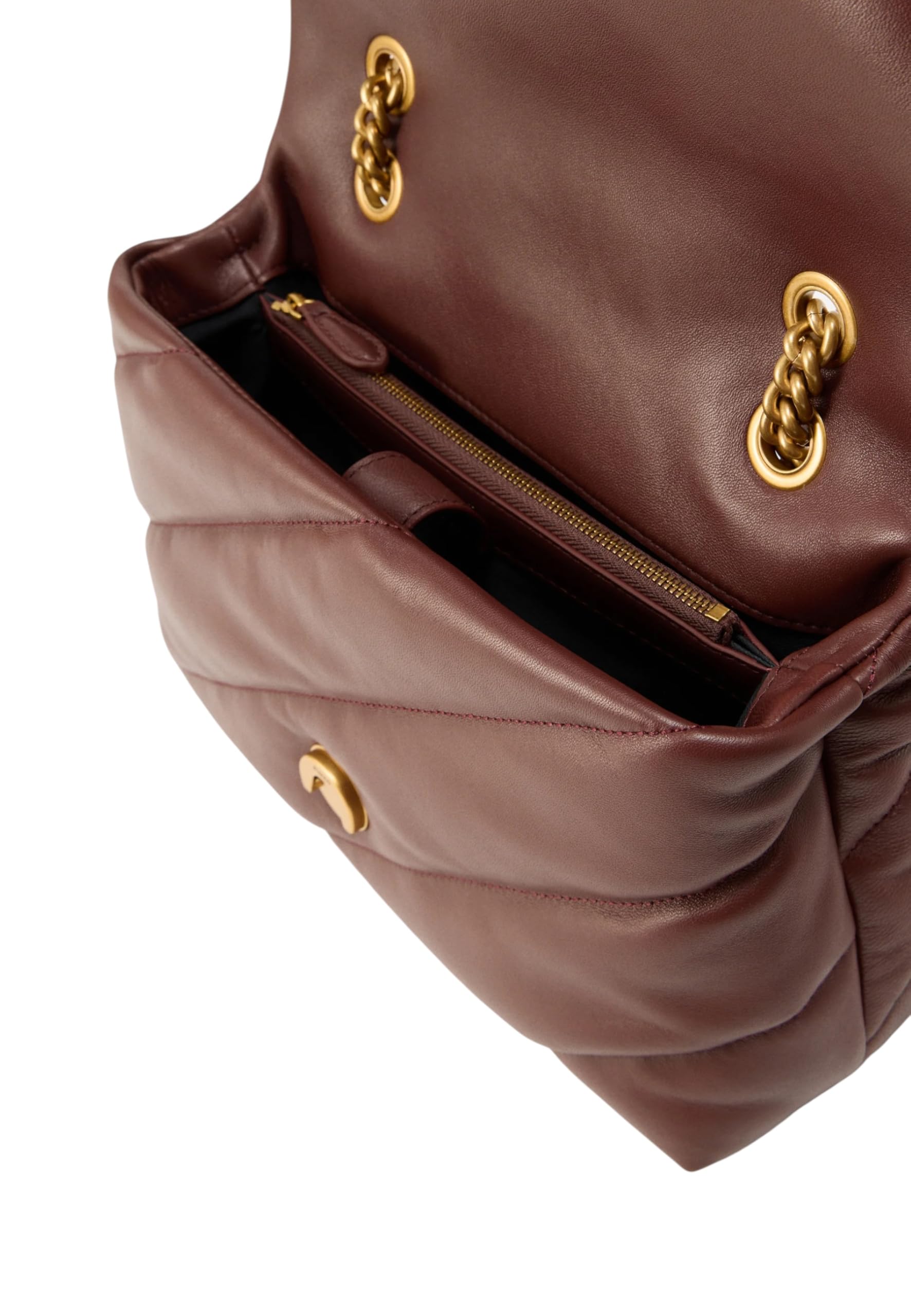 Pinko Love Bag Puff Maxi Quilt Burgundy Wine