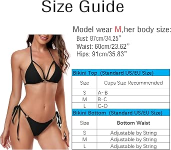 SHERRYLO Bandeau Bikini Swimsuit for Women Push Up Womens Bathing Suits Removable Straps Beach Sexy Swimwear
