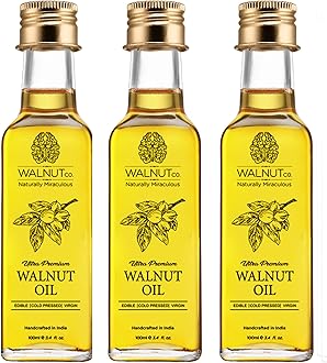 WALNUT co - 100% Pure Cold Pressed Premium Edible Walnut Oil 100ml (Pack of 2)