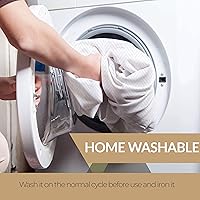 Vista 47 de Carressa Linen Pure Cotton, Luxury Twin Size Soft White Blanket Herringbone Pattern, Lightweight, Soft & Cozy Premium Fall Bed Throw Blanket for All