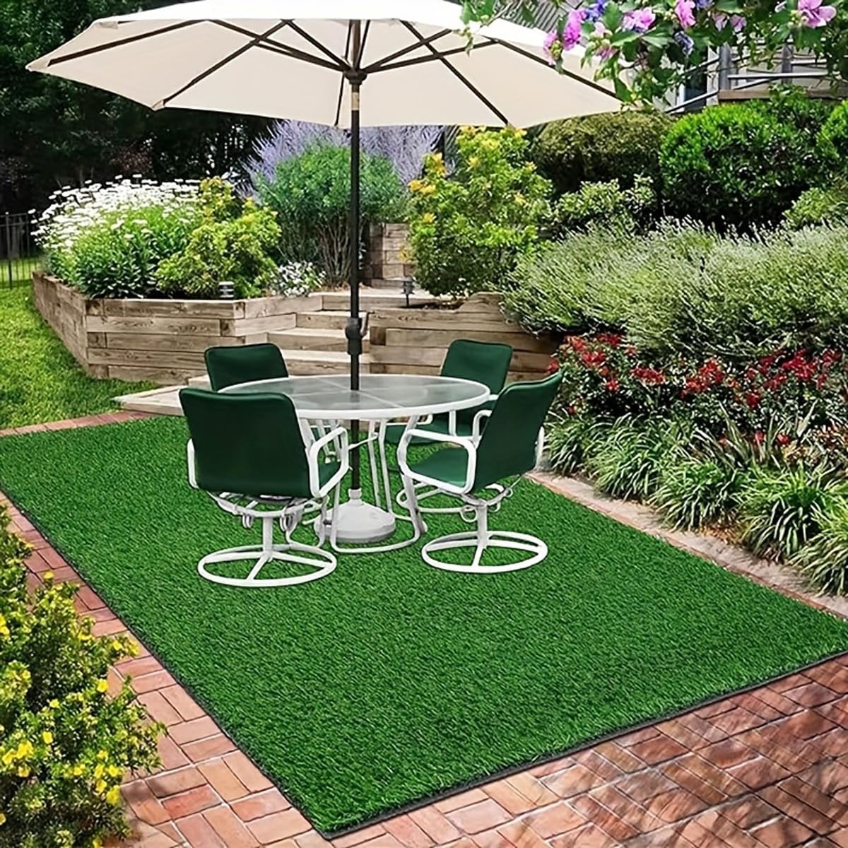Generic 40ft x 3ft Green Artificial Grass Mat, Golf Mat, 3cm Pile Height, Realistic Look, Sturdy Rubber Backing, Comfortable Texture, Indoor/Outdoor Use