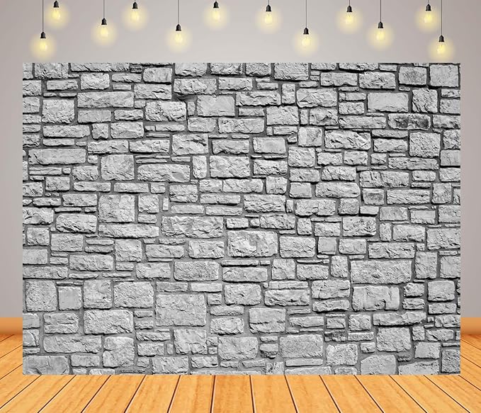 Fondo Fotográfico BELECO 3x2m Muro de Ladrillo Gris miniatura 2