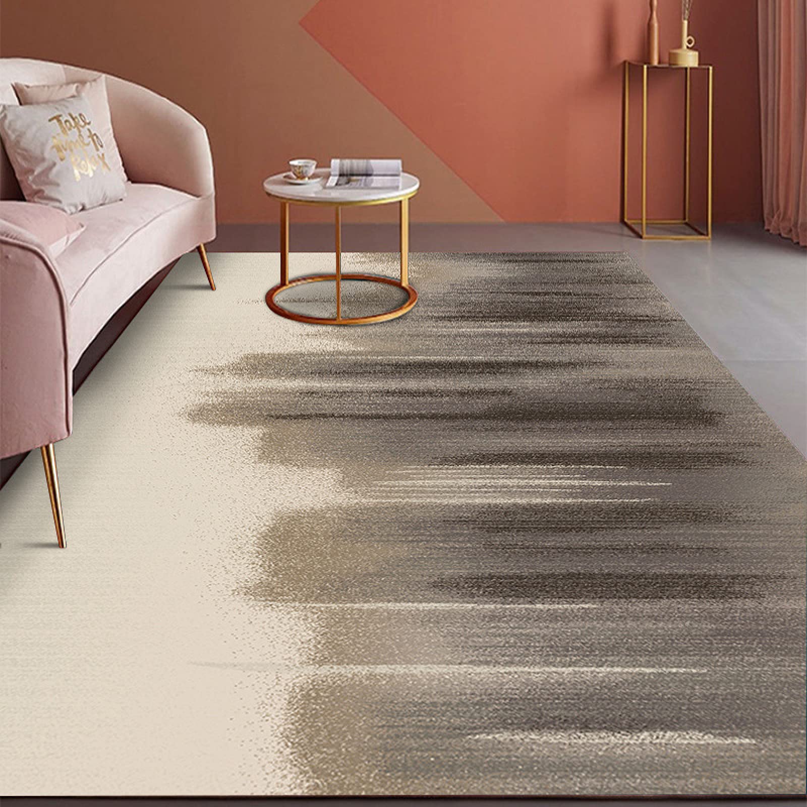 Tapis de salon géométrique qui ne glisse pas pour sécuriser votre intérieur