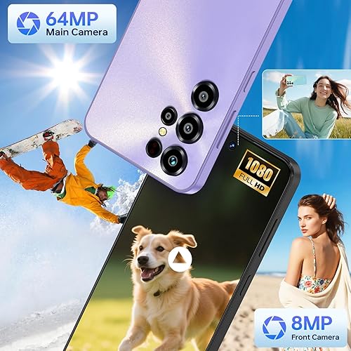 Miniatura 5 de OUKITEL Teléfono celular C68 desbloqueado, pantalla de 7.2 '' 120Hz, 24GB RAM+512GB ROM Smartphone, 6000mAh batería teléfonos, 64MP+8MP cámara,