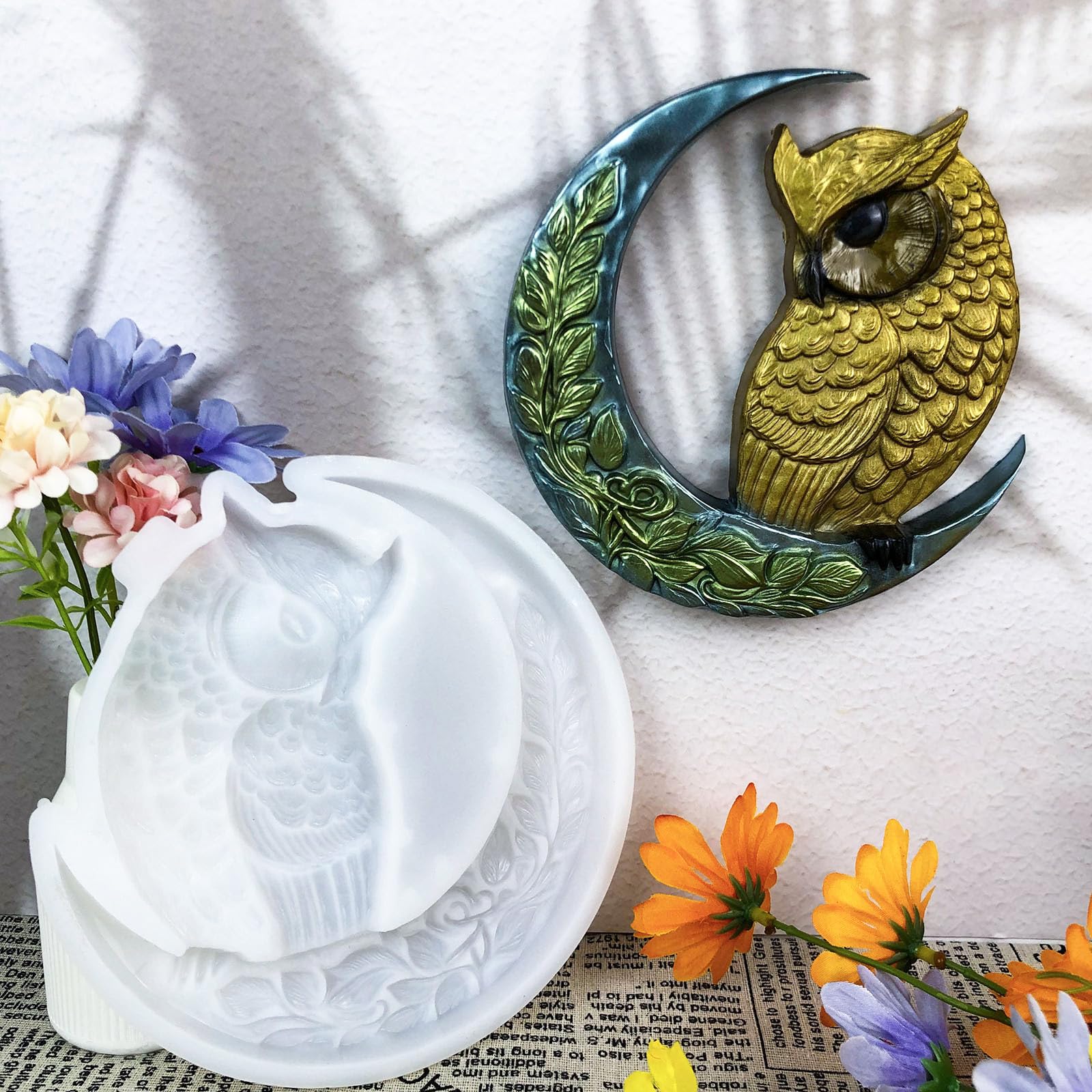 Molde De Rina Epoxi De águila Téreo 3D, Colgante De Pared De Búho De águila DIY, Decoración De Critorio, Molde De Silicona, Herramientas De Decoración Del Hogar - AliExprs 15