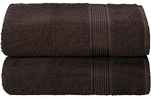 Belizzi Home Oversized Brown Bath Towels