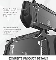 Vista 5 de Mumba Funda acoplable para Nintendo Switch OLED 2021 serie Blade TPU Grip funda protectora accesorios compatibles con Nintendo Switch OLED de 7