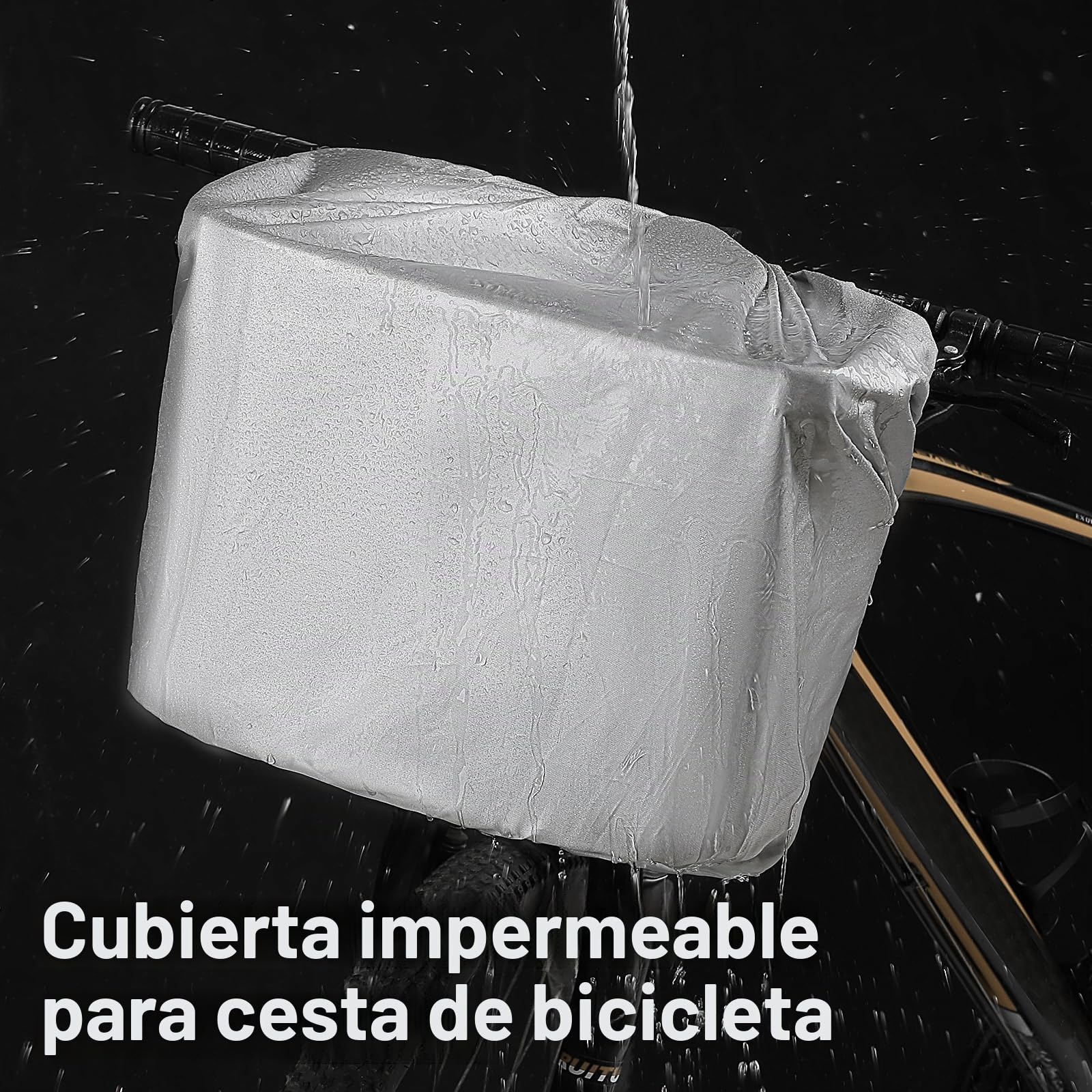 COFIT Canasta de Bicicleta Plegable, Canasta de Manillar de Bicicleta Multiusos Extraíble para Porta Mascotas, Bolsa de Compras, Bolsa de Viaje, Camping al Aire Libre