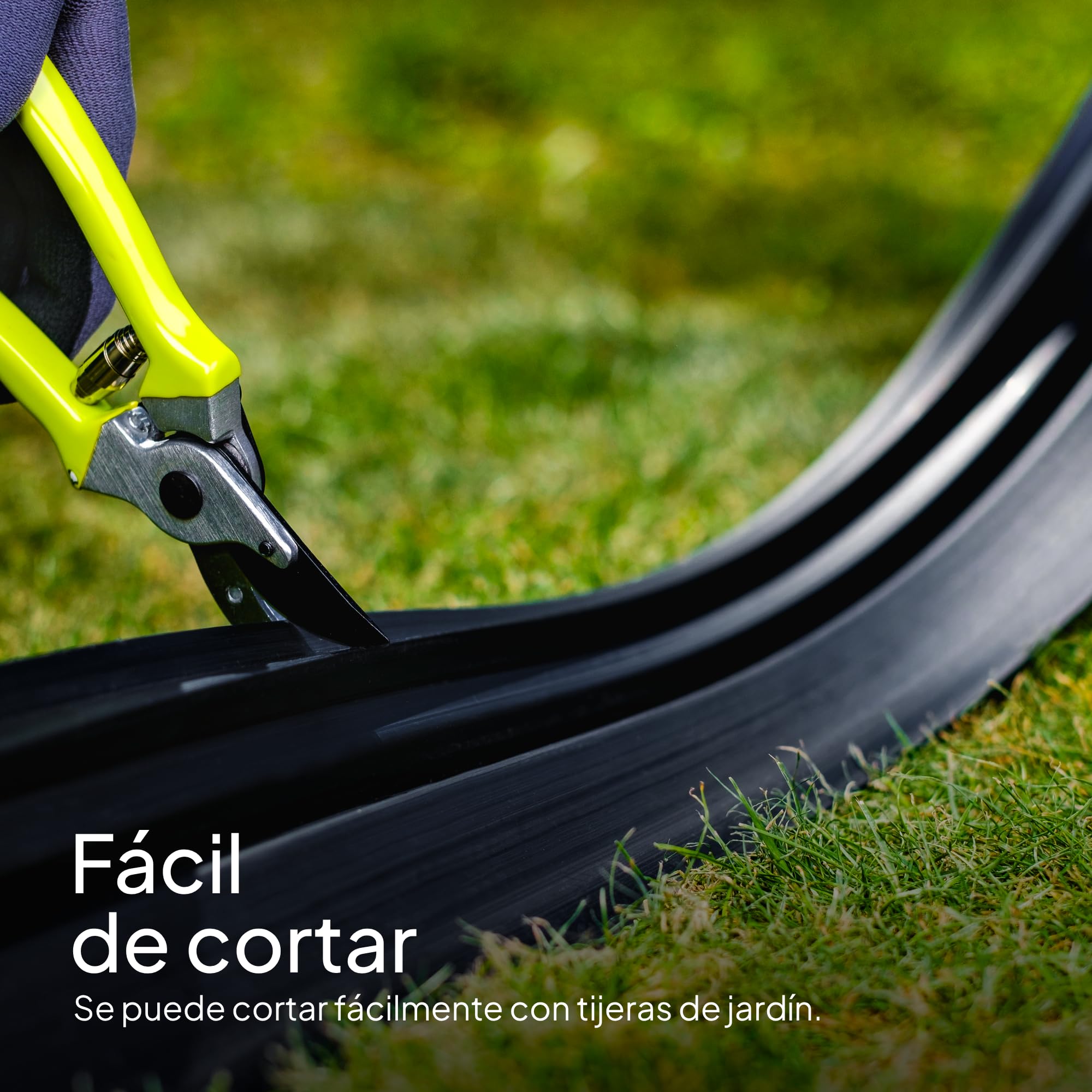 Flexible Borde de Jardín - Bordillo Escondido Plastico - Longitud 20 m (120 mm) - Instalación Simple, Flexibilidad Máxima, Suficientemente Fuerte, Made in EU - Borduras Jardín, Bordillos para Jardín