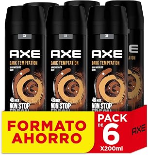 Axe Desodorante para Hombre Bodyspray Dark Temptation 200ml - Pack de 6
