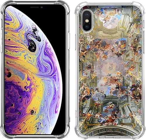 Miniatura 2 de Funda renacentista para teléfono, funda de arte estético compatible con iPhone XsiPhone X, funda de arte icónico vintage para iPhone XsiPhone X,