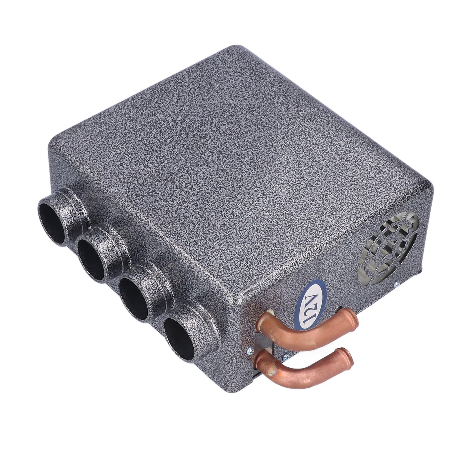 12V Auto Hilfsheizung, 80W Tragbare Autoheizung 4-Loch Schnellheizlüfter Scheibenenteiser Entfroster Universal Entfroster Heizung