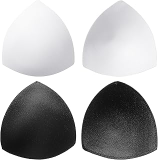 2 Pares Almohadillas de Inserciones de Sujetador Extraíble Transpirable Triángulo